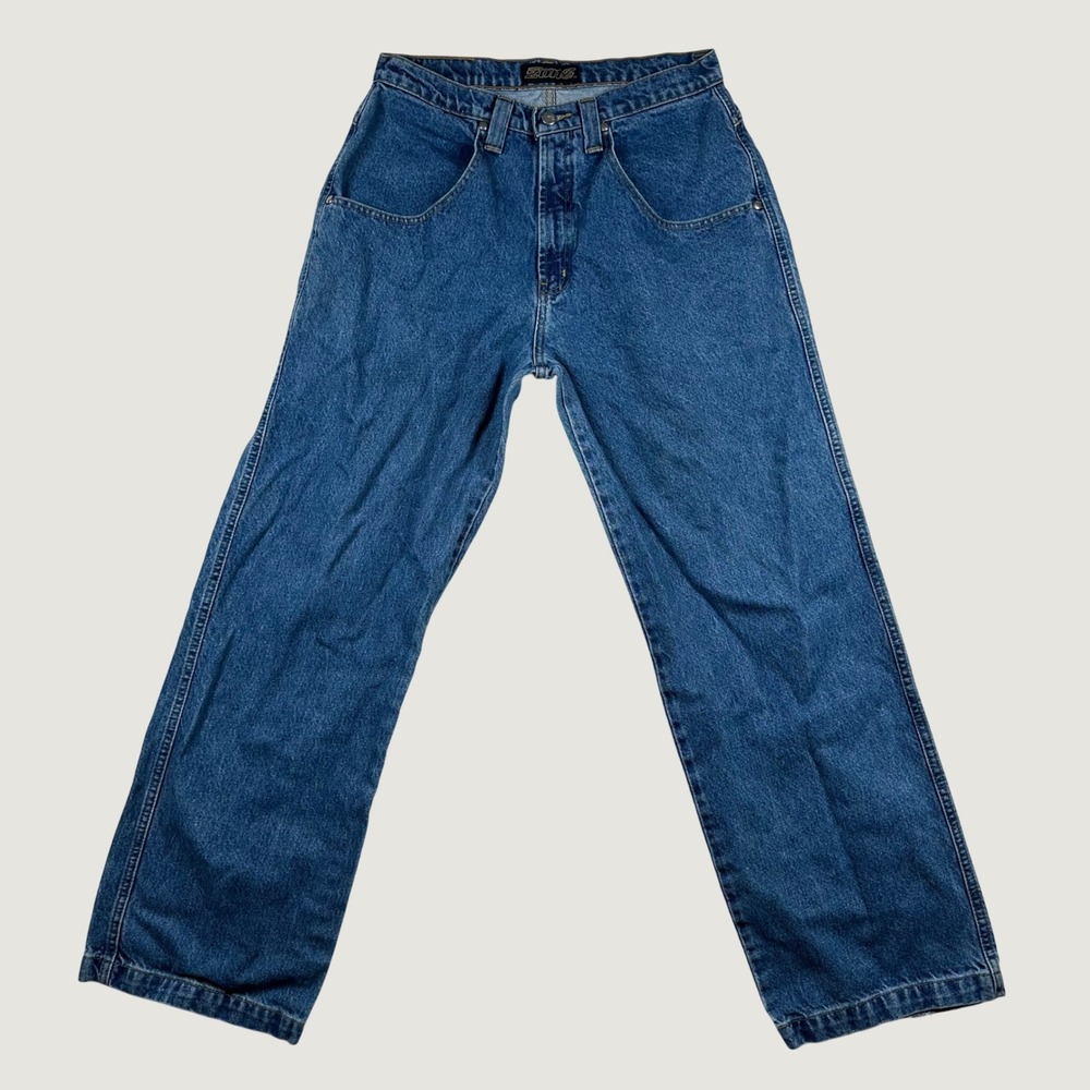 Vintage 90s Zonz Men 30x32 Wide Leg Skater Jeans Baggy Straight Leg Relaxed